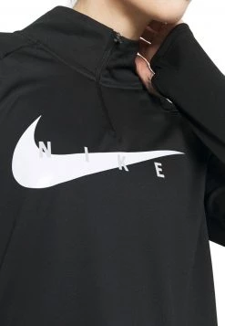 Nike Performance Damen RUN MIDLAYER - Sport T-shirt - Black/white -Angebote Nike Store d7ffa09a54fd4cf1ab0d278899ca0217