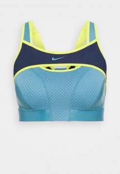 Nike Performance Damen ALPHA BRA - Sport-BH Mit Starker Stützkraft - Cerulean/midnight Navy