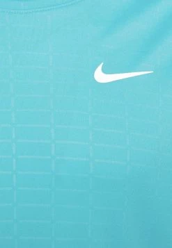 Nike Performance Herren MILER EMBOSS - T-Shirt Print - Chlorine Blue/silver -Angebote Nike Store d8e34d332f144eae8f8256ca35e6b0e9