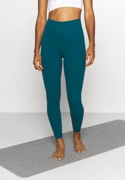 Nike Performance NIKE YOGA LUXE 7/8-INFINALON-LEGGINGS MIT HOHEM TAILLENBUND FÜR DAMEN - Tights - Geode Teal/midnight Turquoise