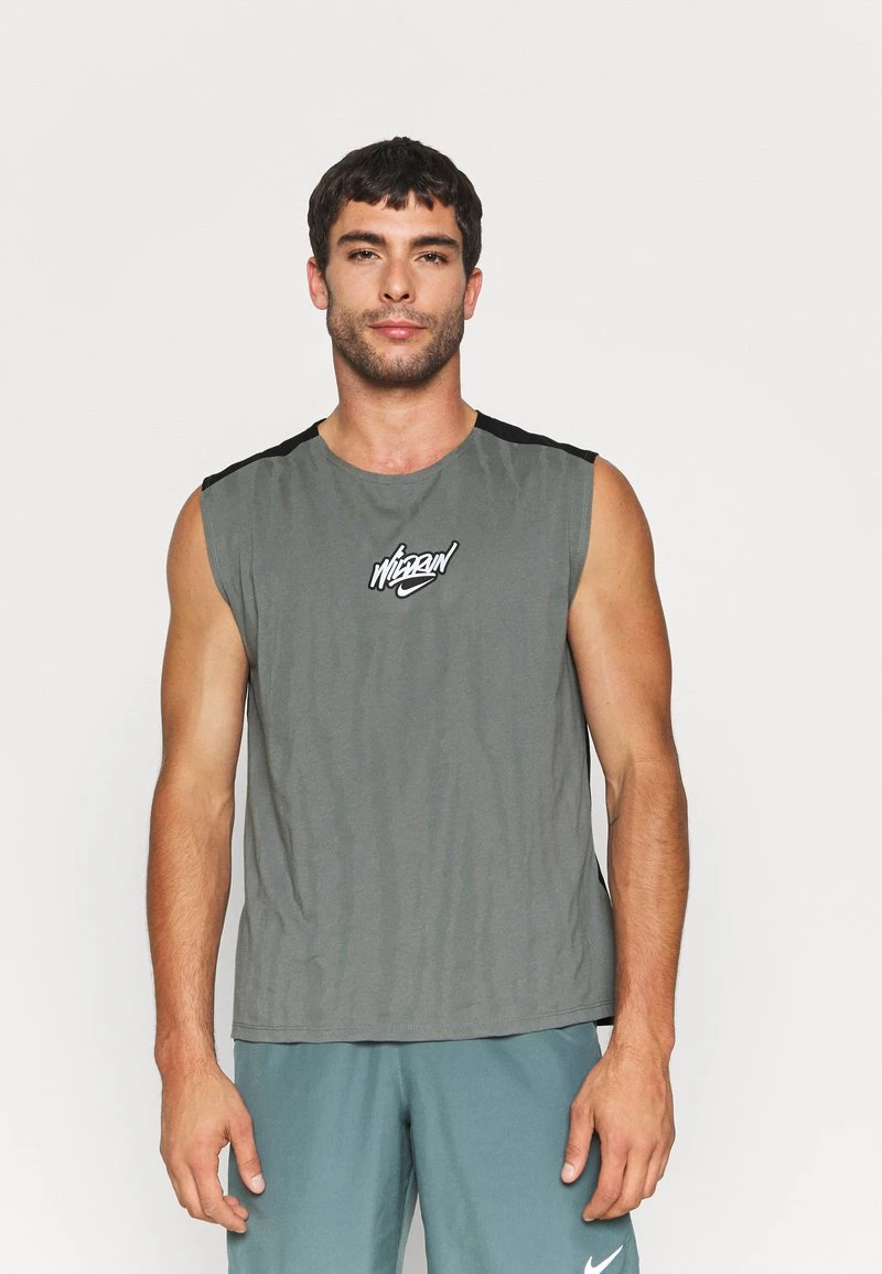 Nike Performance Herren RISE - Top - Smoke Grey/black 1 Nike Performance Herren RISE - Top - Smoke Grey/black