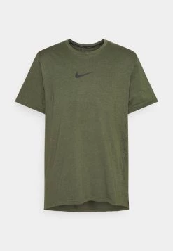 Nike Performance Herren BURNOUT - Sport T-shirt - Rough Green/jade Smoke/black