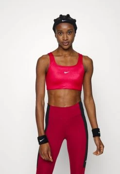 Nike Performance SHINE BRA - Sport-BH Mit Mittlerer Stützkraft - Mystic Hibiscus/white | Damen
