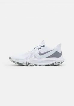 Nike Performance Herren NIKE PRECISION 5 BASKETBALLSCHUH - Basketballschuh - White/metallic Cool Grey/wolf Grey/cool Grey