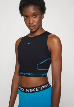 Nike Performance TANK - Top - Black/laser Blue | Damen -Angebote Nike Store d9f8949924244b058276f2d90db6c60e