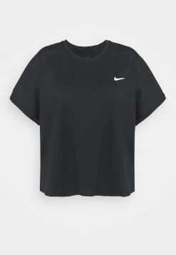 Nike Performance PLUS - Sport T-shirt - Black/white | Damen