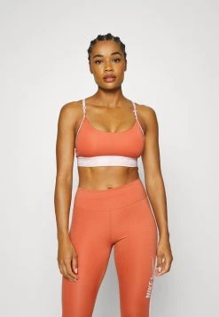 Nike Performance INDY LOGO BRA - Sport-BH Mit Leichter Stützkraft - Light Madder Root/atmosphere/white | Damen
