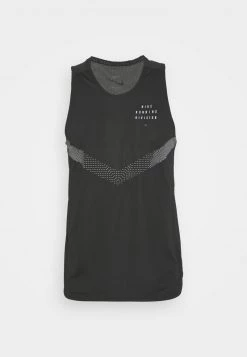 Nike Performance Herren RUN RISE TANK - Top - Black/silver