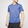 Nike Performance Herren RISE - Sport T-shirt - Blau