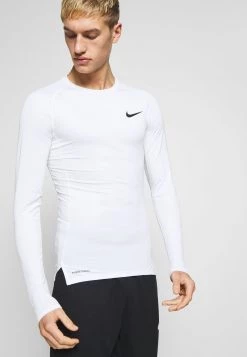 Nike Performance Herren Langarmshirt - White/black