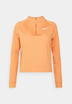 Nike Performance Langarmshirt - Hot Curry/white | Damen
