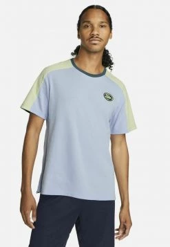 Nike Performance Herren T-Shirt Print - Light Marine Light Liquid Lime Light Liquid Lime