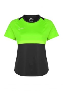 Nike Performance Damen DRY - T-Shirt Print - Anthracite / Green Strike / White