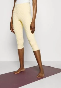 Nike Performance Damen LUXE CAPRI - Tights - Pale Vanilla/coconut Milk