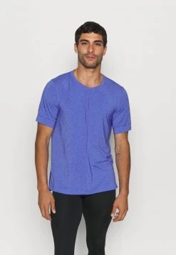 Nike Performance Herren M NK DRY TOP - T-Shirt Basic - Lapis/aluminum/black