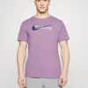 Nike Performance Herren TEE TRAINING - T-Shirt Print - Amethyst Wave