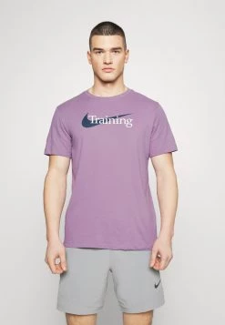 Nike Performance Herren TEE TRAINING - T-Shirt Print - Amethyst Wave