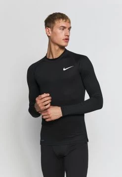 Nike Performance Herren PRO TIGHT MOCK - Langarmshirt - Black/white