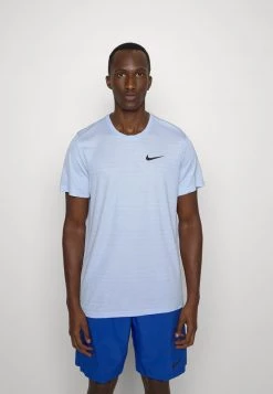 Nike Performance SUPERSET - Sport T-shirt - Light Marine/black | Herren