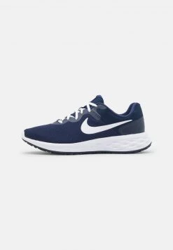 Nike Performance Herren REVOLUTION 6 - Laufschuh Neutral - Midnight Navy/white/obsidian/ashen Slate