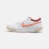 Nike Performance Damen ZOOM COURT LITE 3 - Multicourt Tennisschuh - White/light Madder Root/canyon Rust