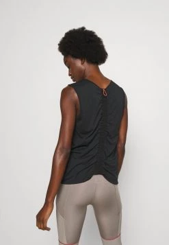 Nike Performance Damen RUN TANK - Top - Black/bright Crimson -Angebote Nike Store dececdfbe2bc49be9e91effd00437d20