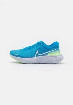 Nike Performance Herren ZOOMX INVINCIBLE RUN - Laufschuh Neutral - Blue Orbit/white/lime Glow/football Grey
