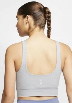Nike Performance Damen THE YOGA LUXE CROP TANK - Top - Particle Grey/heather/platinum Tint -Angebote Nike Store df7ba3186b294b48b202717428439bcf