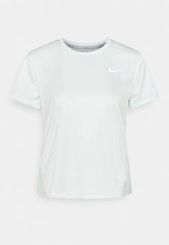 Nike Performance Damen MILER - T-Shirt Print - Barely Green/reflective Silver