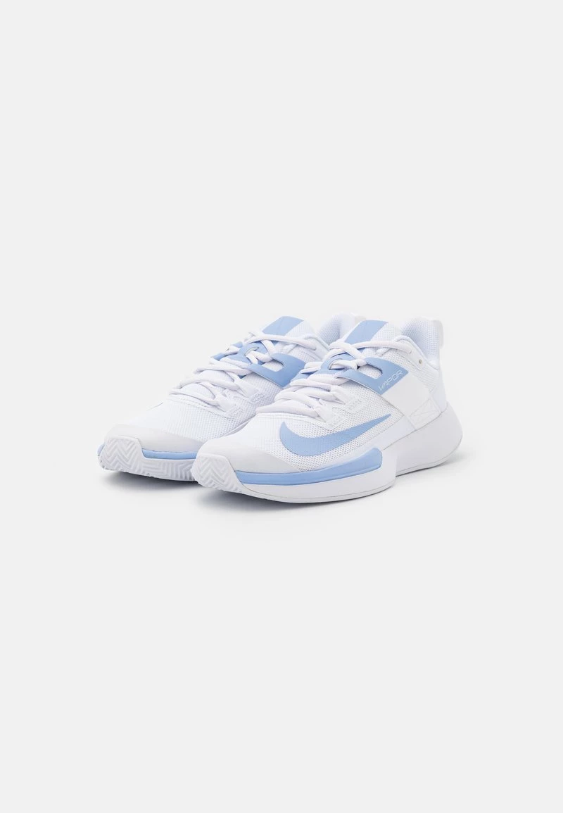 Nike Performance Damen COURT VAPOR LITE CLAY - Tennisschuh Für Sandplätze - White/aluminum 2 Nike Performance Damen COURT VAPOR LITE CLAY - Tennisschuh Für Sandplätze - White/aluminum – Bild 2