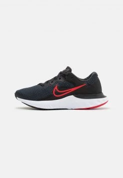 Nike Performance Herren RENEW RUN - Laufschuh Neutral - Black/university Red/dark Smoke Grey/white