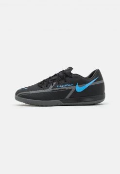 Nike Performance Unisex PHANTOM GT2 ACADEMY IC - Fußballschuh Halle - Black/iron Grey
