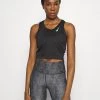 Nike Performance Damen RACE CROP - Top - Black