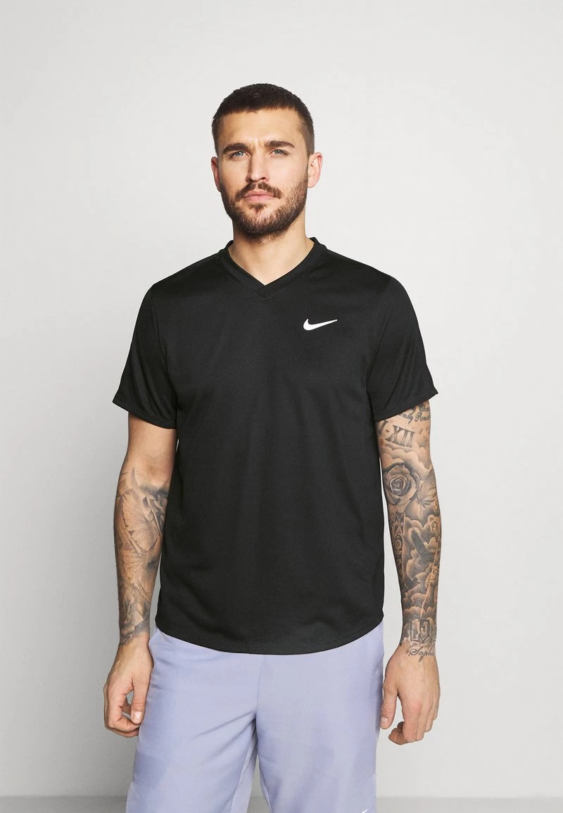 Nike Performance Herren VICTORY - Sport T-shirt - Black/black/white 1 Nike Performance Herren VICTORY - Sport T-shirt - Black/black/white