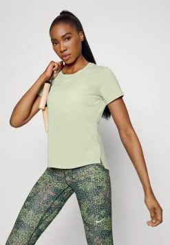 Nike Performance Damen ONE LUXE - T-Shirt Basic - Olive Aura/silver -Angebote Nike Store e238a241ed4c40cab14cffaeb54d3670