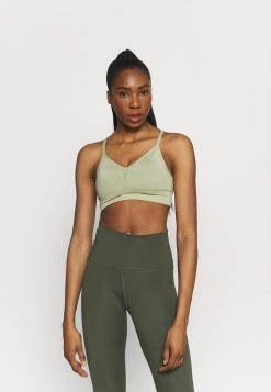 Nike Performance Damen INDY SEAMLESS BRA - Sport-BH Mit Leichter Stützkraft - Celadon/white