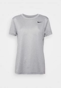 Nike Performance Damen DRY TEE CREW - Sport T-shirt - Dark Grey Heather/black -Angebote Nike Store e392c4c58c40459988df19a6a356ef04