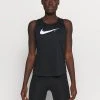 Nike Performance Damen RUN TANK - Top - Black/silver