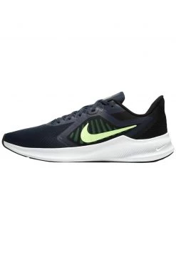 Nike Performance Herren DOWNSHIFTER 10 - Laufschuh Neutral - Obsidian/black/lime Glow