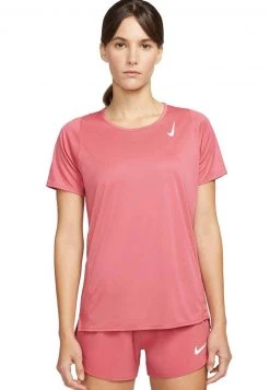 Nike Performance RACE DAMEN LAU - T-Shirt Print - Pink