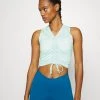 Nike Performance Damen TANK TIE - Sport T-shirt - Mint Foam
