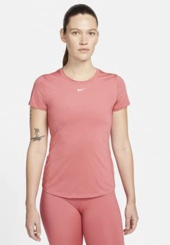 Nike Performance Damen ONE SLIM - Sport T-shirt - Archaeo Pink/white