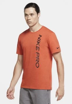 Nike Performance Herren BURNOUT - T-Shirt Print - Mantra Orange/mystic Dates