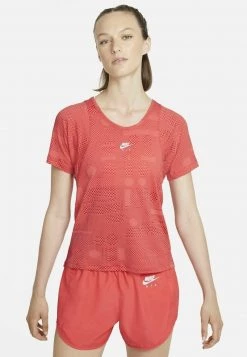 Nike Performance Damen T-Shirt Print - Magic Ember/lobster