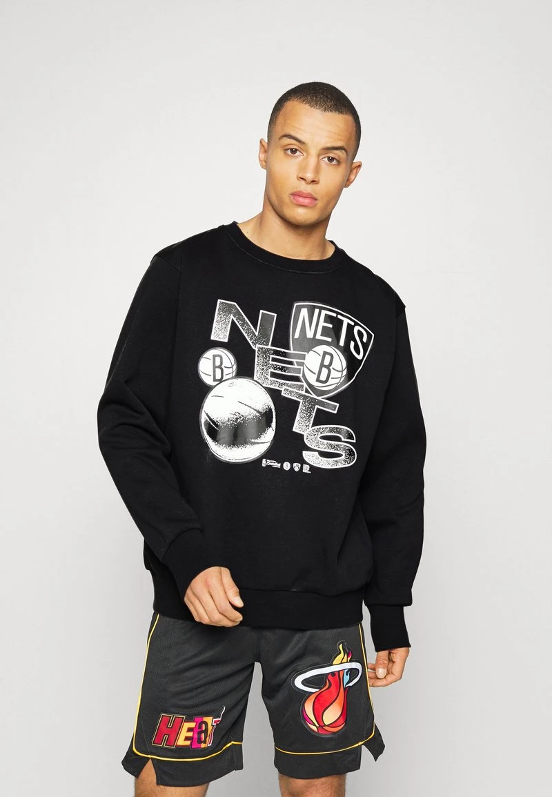 Nike Performance Herren NBA BROOKLYN NETS COURTSIDE CREW - Sweatshirt - Black 1 Nike Performance Herren NBA BROOKLYN NETS COURTSIDE CREW - Sweatshirt - Black