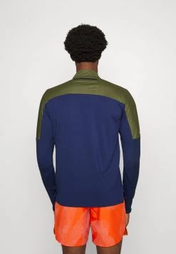 Nike Performance Herren TRAIL - Langarmshirt - Midnight Navy/rough Green/obsidian -Angebote Nike Store e9ac1b2d72ed44bc9f3521ad757c4c3a