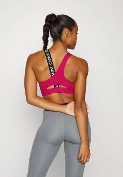 Nike Performance ASYMMETRIC BRA - Sport-BH Mit Mittlerer Stützkraft - Mystic Hibiscus/black | Damen -Angebote Nike Store e9c9569522f149c982cb010b1ead621d