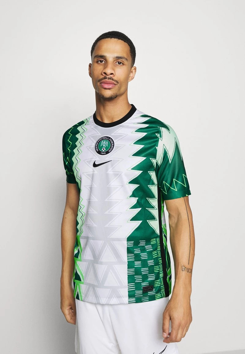 Nike Performance Herren NFF NIGERIA NIGERIA HOME - Nationalmannschaft - White/black 1 Nike Performance Herren NFF NIGERIA NIGERIA HOME - Nationalmannschaft - White/black