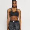 Nike Performance Damen INDY BRA - Sport-BH Mit Leichter Stützkraft - Black/dark Smoke Grey