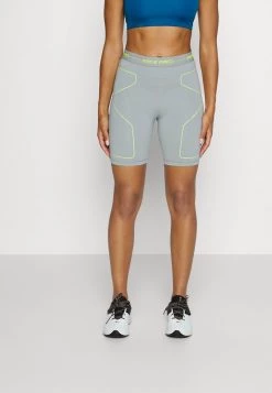 Nike Performance Damen Tights - Particle Grey/atomic Green